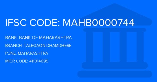 Bank Of Maharashtra (BOM) Talegaon Dhamdhere Branch IFSC Code