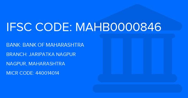 Bank Of Maharashtra (BOM) Jaripatka Nagpur Branch IFSC Code