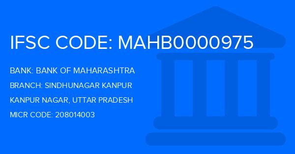Bank Of Maharashtra (BOM) Sindhunagar Kanpur Branch IFSC Code