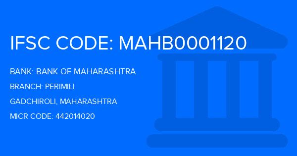 Bank Of Maharashtra (BOM) Perimili Branch IFSC Code