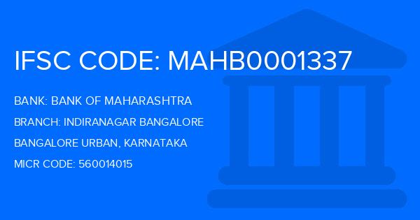 Bank Of Maharashtra (BOM) Indiranagar Bangalore Branch IFSC Code
