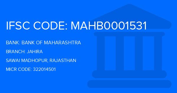 Bank Of Maharashtra (BOM) Jahira Branch IFSC Code