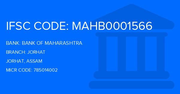 Bank Of Maharashtra (BOM) Jorhat Branch IFSC Code