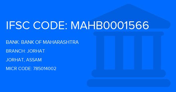 Bank Of Maharashtra (BOM) Jorhat Branch IFSC Code