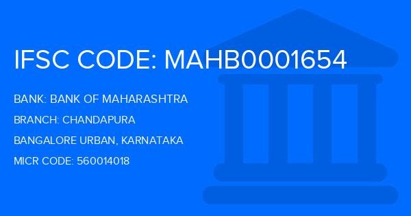 Bank Of Maharashtra (BOM) Chandapura Branch IFSC Code