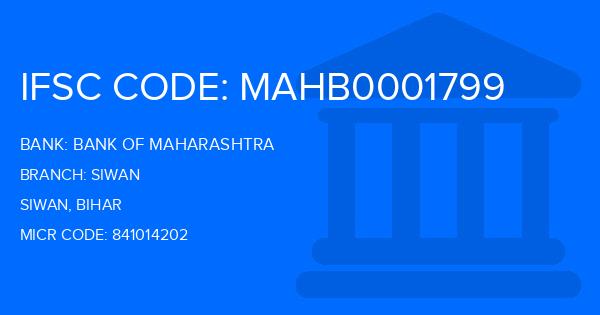 Bank Of Maharashtra (BOM) Siwan Branch IFSC Code