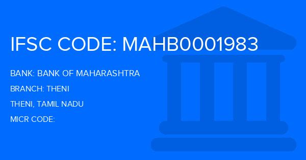 Bank Of Maharashtra (BOM) Theni Branch IFSC Code