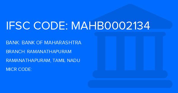 Bank Of Maharashtra (BOM) Ramanathapuram Branch IFSC Code