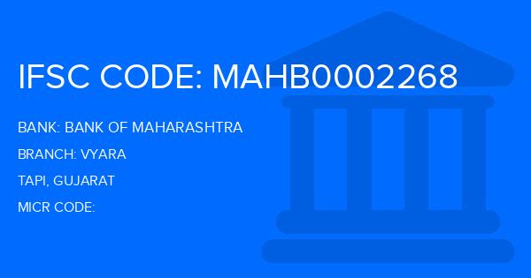 Bank Of Maharashtra (BOM) Vyara Branch IFSC Code