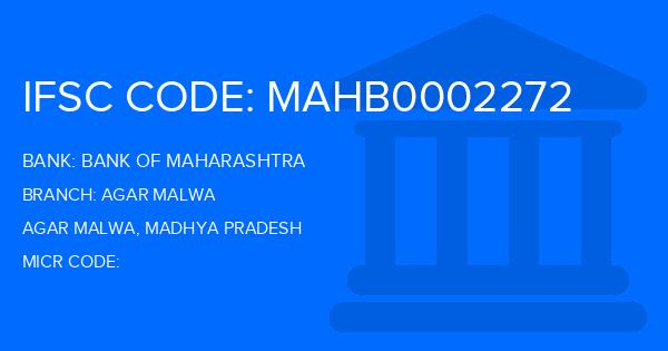 Bank Of Maharashtra (BOM) Agar Malwa Branch IFSC Code