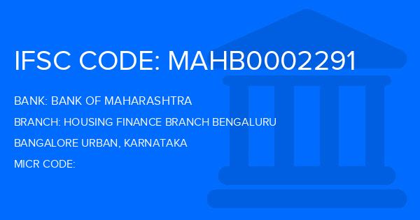 Bank Of Maharashtra (BOM) Housing Finance Branch Bengaluru Branch IFSC Code