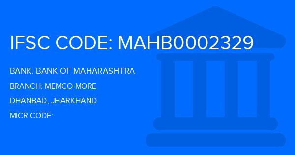 Bank Of Maharashtra (BOM) Memco More Branch IFSC Code