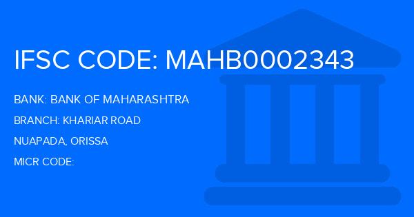 Bank Of Maharashtra (BOM) Khariar Road Branch IFSC Code