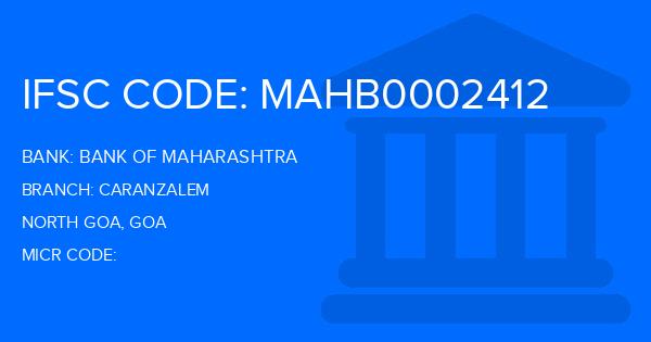Bank Of Maharashtra (BOM) Caranzalem Branch IFSC Code