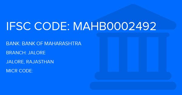 Bank Of Maharashtra (BOM) Jalore Branch IFSC Code