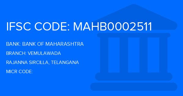 Bank Of Maharashtra (BOM) Vemulawada Branch IFSC Code