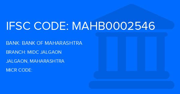 Bank Of Maharashtra (BOM) Midc Jalgaon Branch IFSC Code