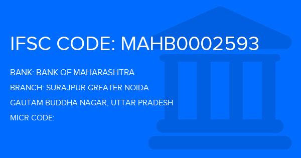 Bank Of Maharashtra (BOM) Surajpur Greater Noida Branch IFSC Code