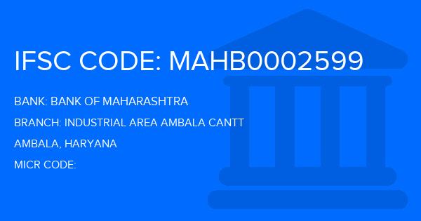Bank Of Maharashtra (BOM) Industrial Area Ambala Cantt Branch IFSC Code