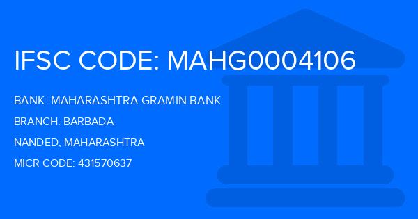 Maharashtra Gramin Bank (MGB) Barbada Branch IFSC Code