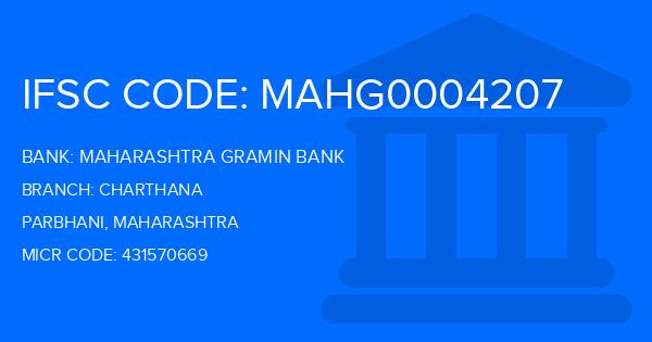 Maharashtra Gramin Bank (MGB) Charthana Branch IFSC Code
