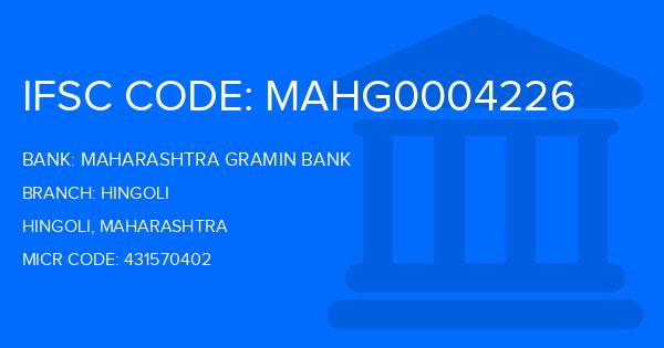 Maharashtra Gramin Bank (MGB) Hingoli Branch IFSC Code