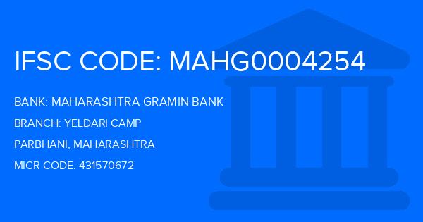 Maharashtra Gramin Bank (MGB) Yeldari Camp Branch IFSC Code