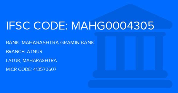 Maharashtra Gramin Bank (MGB) Atnur Branch IFSC Code