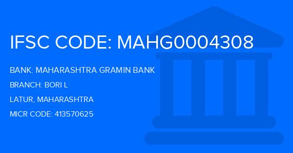 Maharashtra Gramin Bank (MGB) Bori L Branch IFSC Code