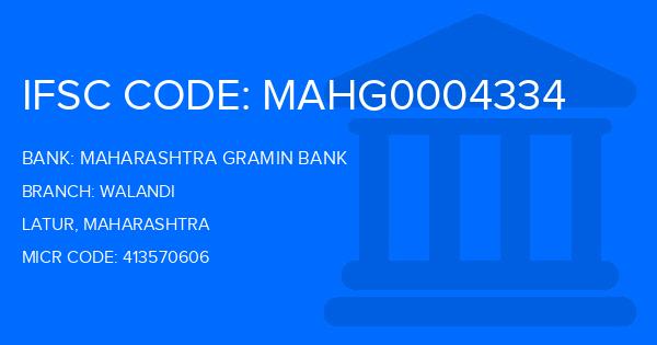 Maharashtra Gramin Bank (MGB) Walandi Branch IFSC Code
