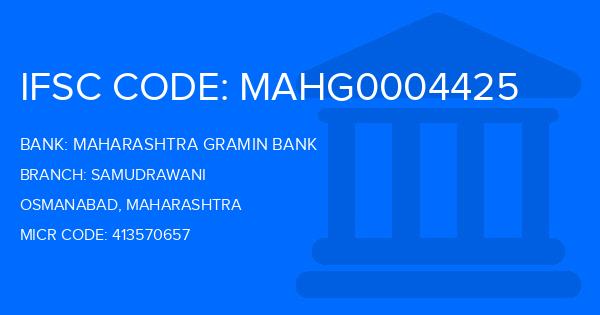 Maharashtra Gramin Bank (MGB) Samudrawani Branch IFSC Code