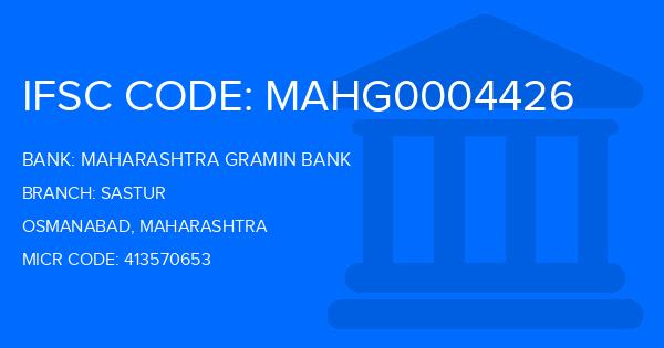 Maharashtra Gramin Bank (MGB) Sastur Branch IFSC Code