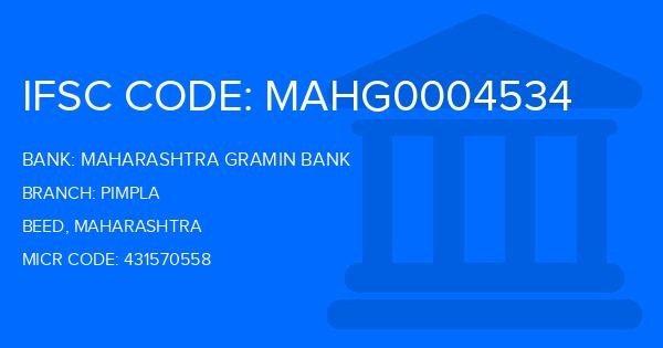 Maharashtra Gramin Bank (MGB) Pimpla Branch IFSC Code
