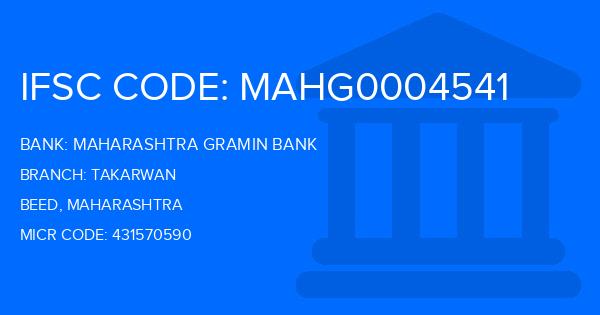 Maharashtra Gramin Bank (MGB) Takarwan Branch IFSC Code