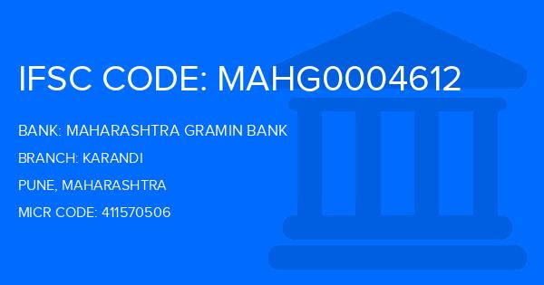 Maharashtra Gramin Bank (MGB) Karandi Branch IFSC Code
