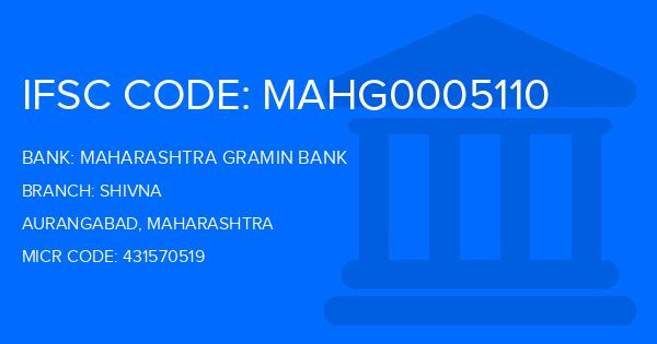 Maharashtra Gramin Bank (MGB) Shivna Branch IFSC Code