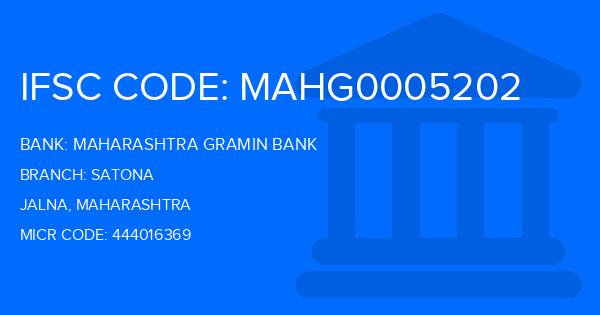 Maharashtra Gramin Bank (MGB) Satona Branch IFSC Code