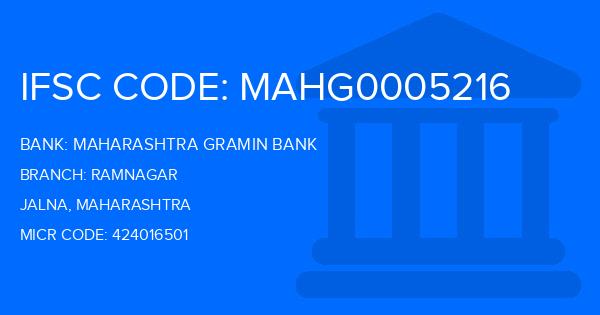 Maharashtra Gramin Bank (MGB) Ramnagar Branch IFSC Code