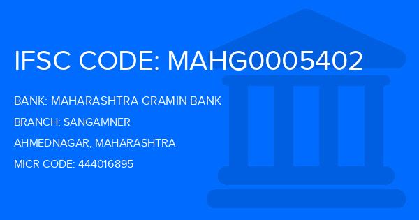 Maharashtra Gramin Bank (MGB) Sangamner Branch IFSC Code