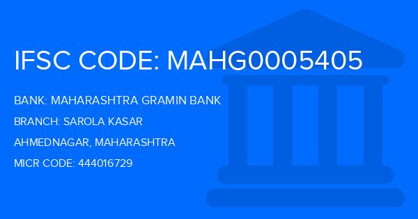 Maharashtra Gramin Bank (MGB) Sarola Kasar Branch IFSC Code