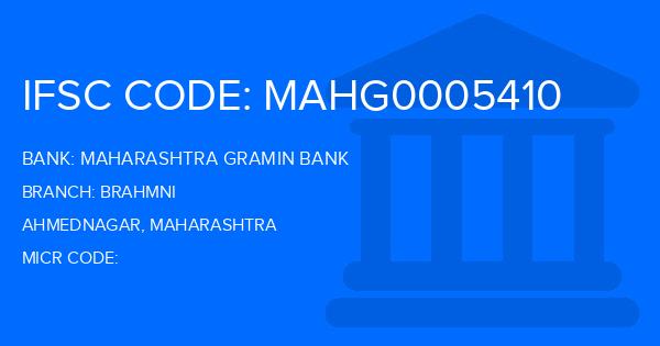 Maharashtra Gramin Bank (MGB) Brahmni Branch IFSC Code