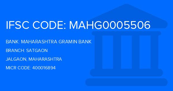 Maharashtra Gramin Bank (MGB) Satgaon Branch IFSC Code
