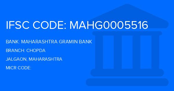 Maharashtra Gramin Bank (MGB) Chopda Branch IFSC Code