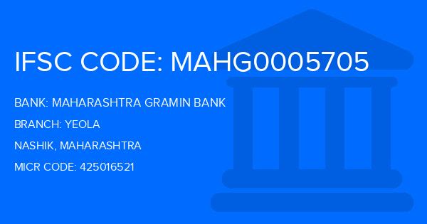Maharashtra Gramin Bank (MGB) Yeola Branch IFSC Code