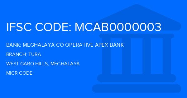 Meghalaya Co Operative Apex Bank Tura Branch IFSC Code
