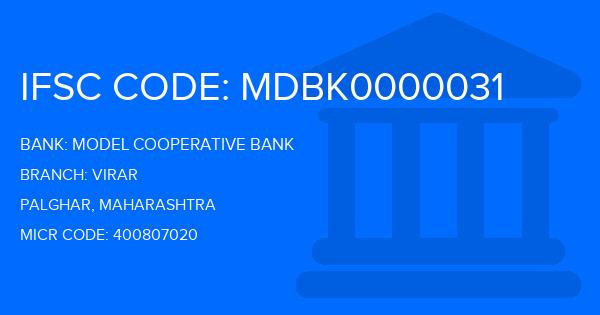 Model Cooperative Bank Virar Branch IFSC Code