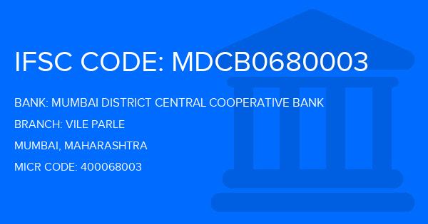 Mumbai District Central Cooperative Bank Vile Parle Branch IFSC Code