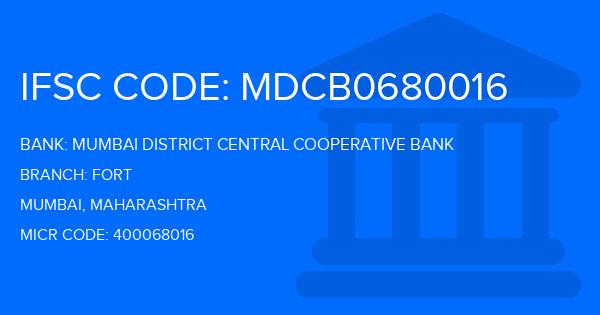 Mumbai District Central Cooperative Bank Fort Branch IFSC Code