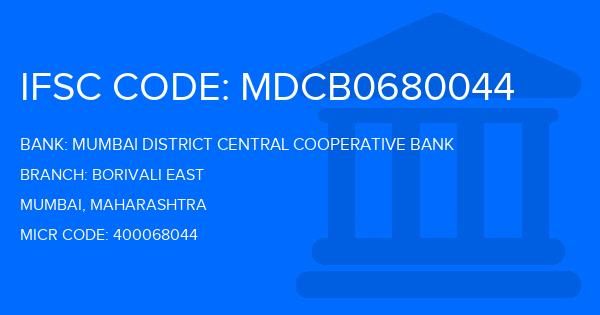 Mumbai District Central Cooperative Bank Borivali East Branch IFSC Code