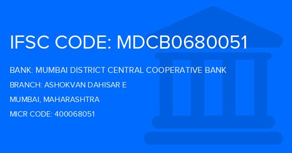 Mumbai District Central Cooperative Bank Ashokvan Dahisar E Branch IFSC Code